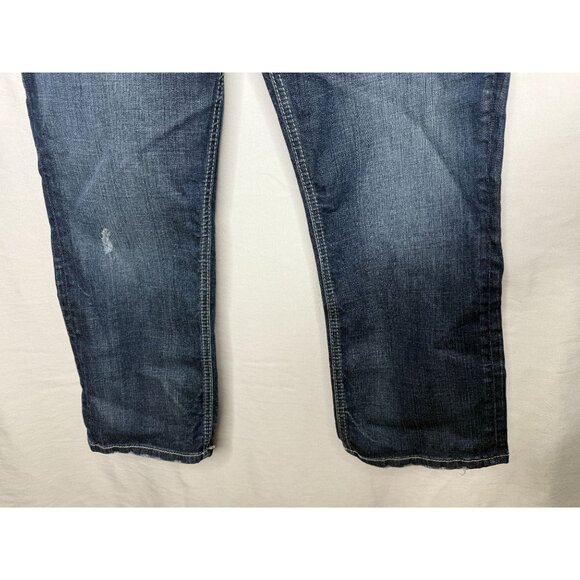 Silver Jeans Co “Elyse” Distressed Stretch Capri Jeans | Medium Wash | Sz 31 - Picture 10 of 11